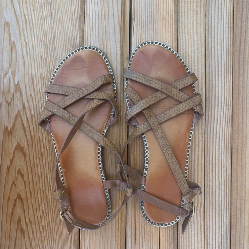The CUTEST Brown strappy sandals for boutique